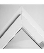 Dreiecksfenster Kipp Weiss Kunstoff