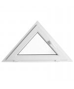 Dreiecksfenster Kipp 1200x600 Weiss Kunstoff