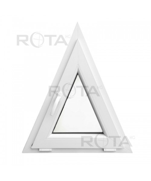 Dreiecksfenster Kipp 700x850 Weiss Kunststoff