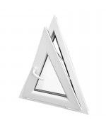 Dreiecksfenster Kipp 700x850 Weiss Kunststoff