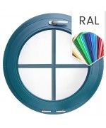 Rundfenster Kipp RAL Farben mit Innenliegenden Sprossen