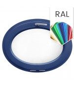 Ovalfenster Kipp RAL Farben lackiert Kunststoff 