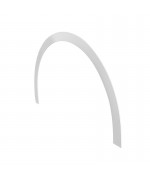 Profilé plat PVC blanc pour une fenêtre ronde ou demi-lune