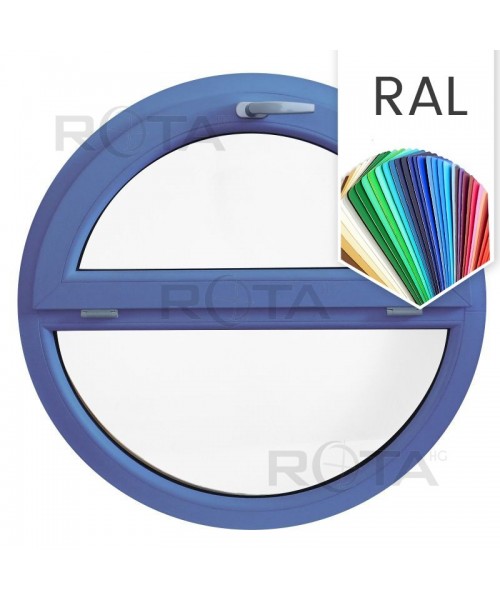 Rundfenster Kipp mit Fest RAL Farben lackiert Kunststoff