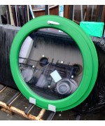 Rundfenster Kipp 1000 mm Kunststoff RAL 6001 Smaragdgrün