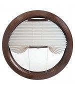 Plissee Rollo Sichtschutz für Rundesfenster