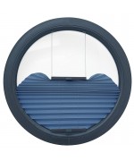 Plissee Rollo Sichtschutz für Rundesfenster