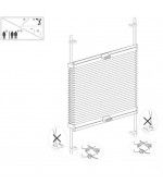Plissee Rollo Sichtschutz für Rundesfenster