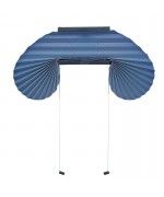 Plissee Rollo Sichtschutz für Rundesfenster