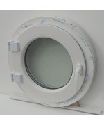 Rundfenster Dreh 550 mm Kunststoff Weiss Altdeutsch K (mag550-62)