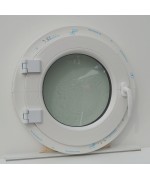 Rundfenster Dreh 550 mm Kunststoff Weiss Altdeutsch K (mag550-62)