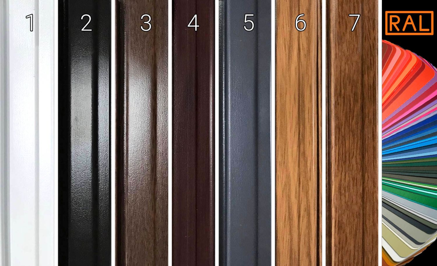 Mosquito screen frame colours